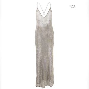 *SOLD* GANNI embellished mesh midi dress 38 medium